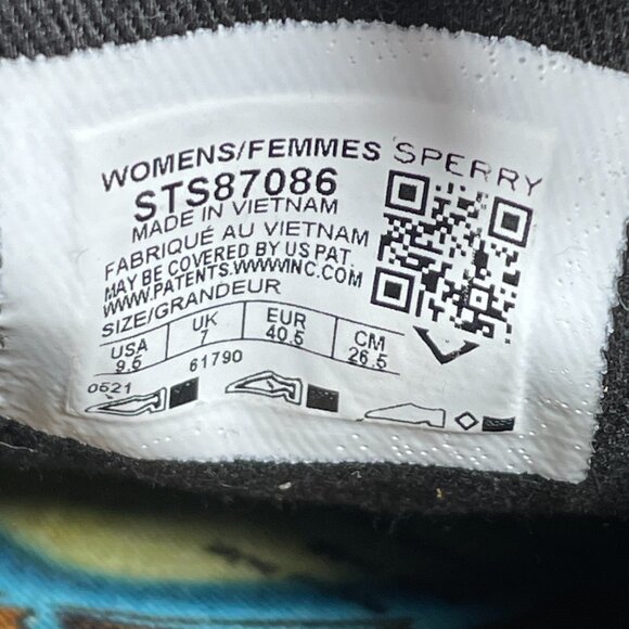 Sperry x Netflix Crest Vibe Womens 9.5 Shoes Black Outer Banks Slip On Sneaker - Picture 12 of 12